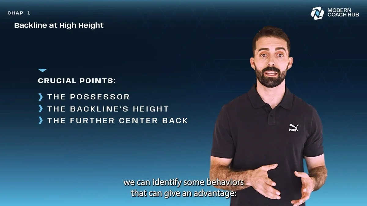 Lesson: Backline at high height — crucial points